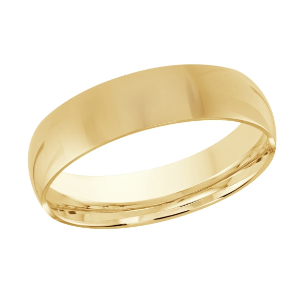 Jonc J-101-06Y-03 uni 6mm en or 10kt