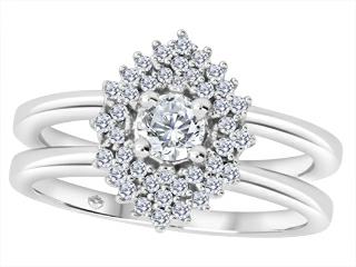 Bague en or 14kt sertie au total de 40=20pts,1=25pts.I1-I2,G-I