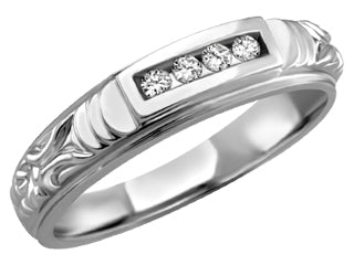 Jonc en or blanc à diamants WB289/L