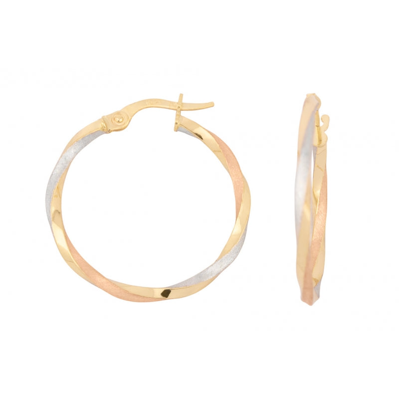 Boucle en or 3tons AE1102