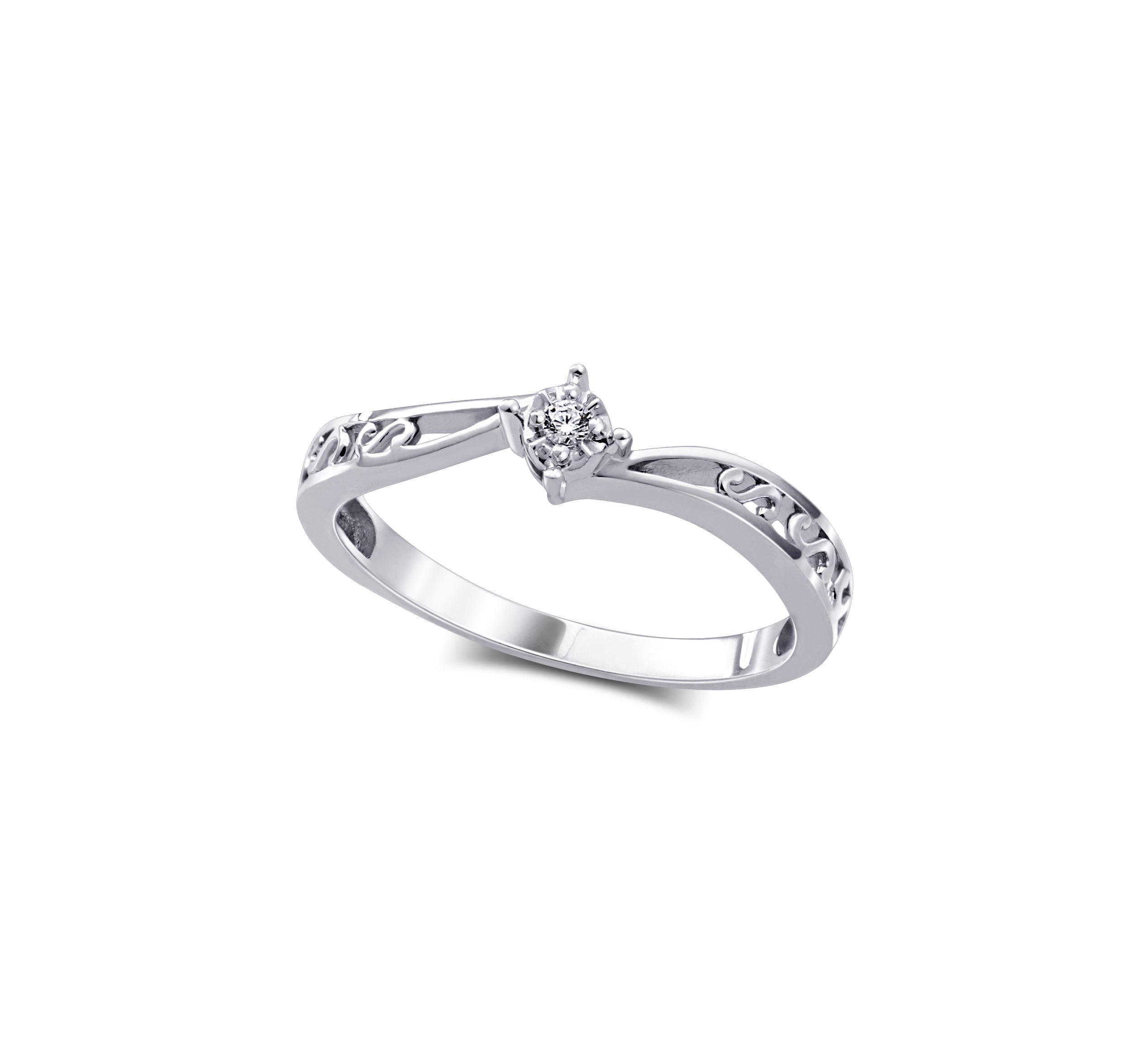 Bague solitaire pour dame ,10253