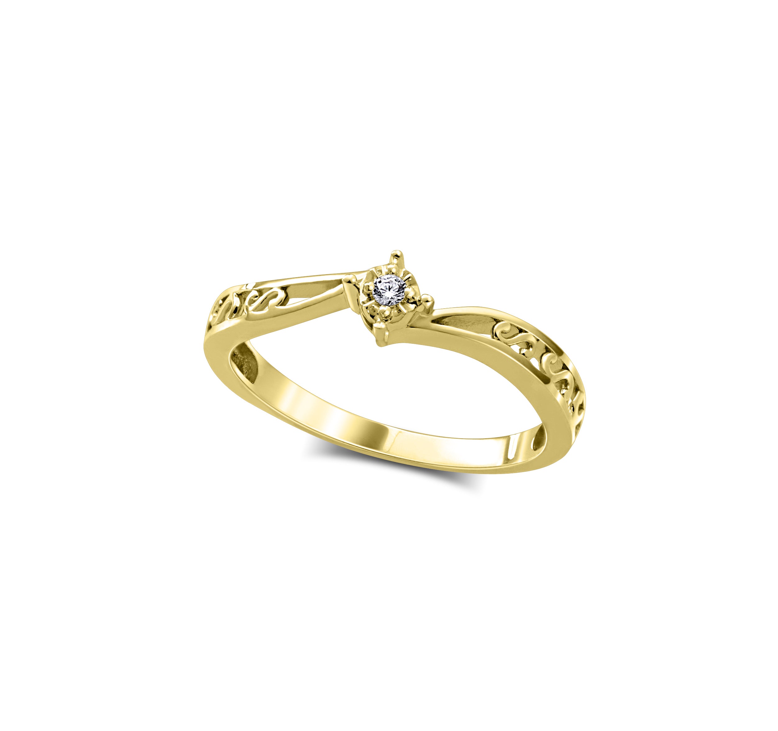Bague solitaire pour dame ,10253