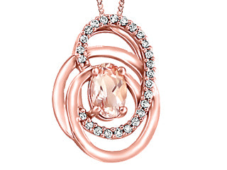 Pendentif avec pierre Morganite