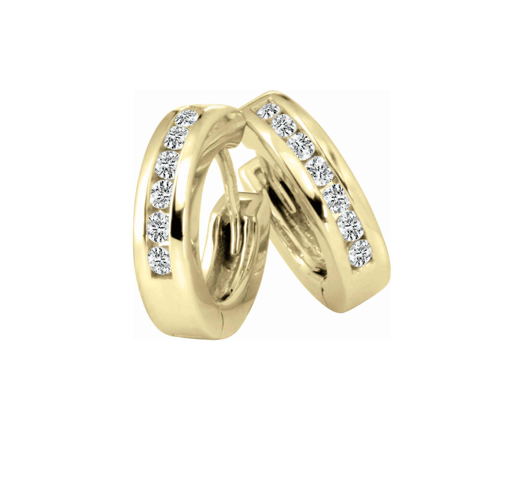 Boucle anneau ronde à diamants 991194