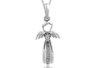 Pendentif ange à diamant