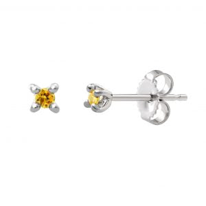 Boucle à diamants jaune 881501