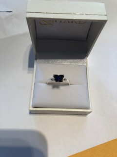 Bague argent papillon pour dame