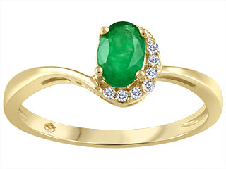 Bague émeraude et diamants