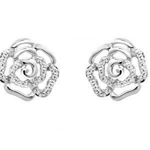 Boucle fleur à diamants 882272