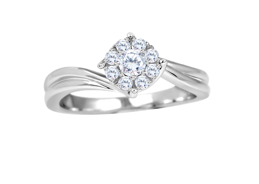 Bague à diamants 25 points