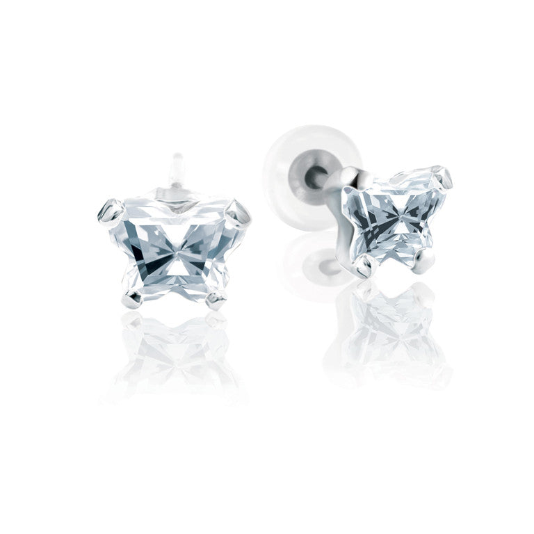 Boucle d'oreille BFLY en argent