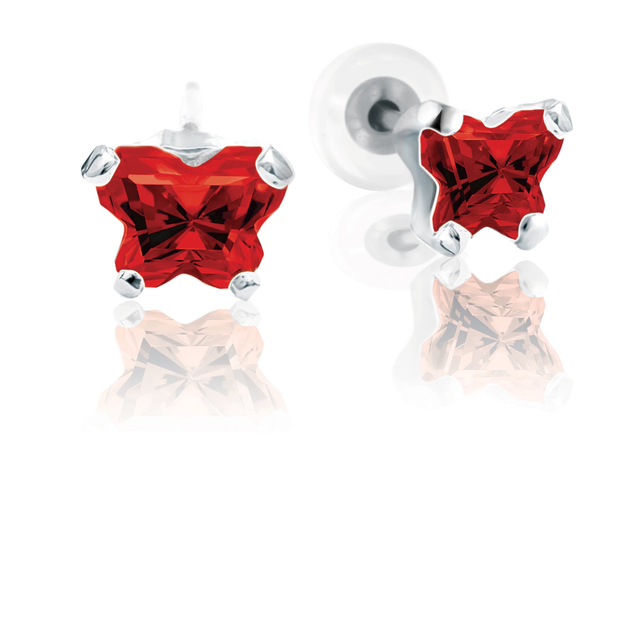 Boucle d'oreille BFLY en argent