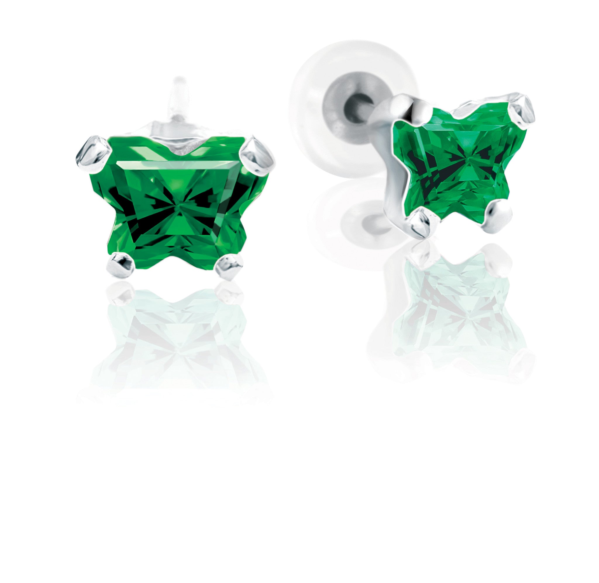 Boucle d'oreille BFLY en argent