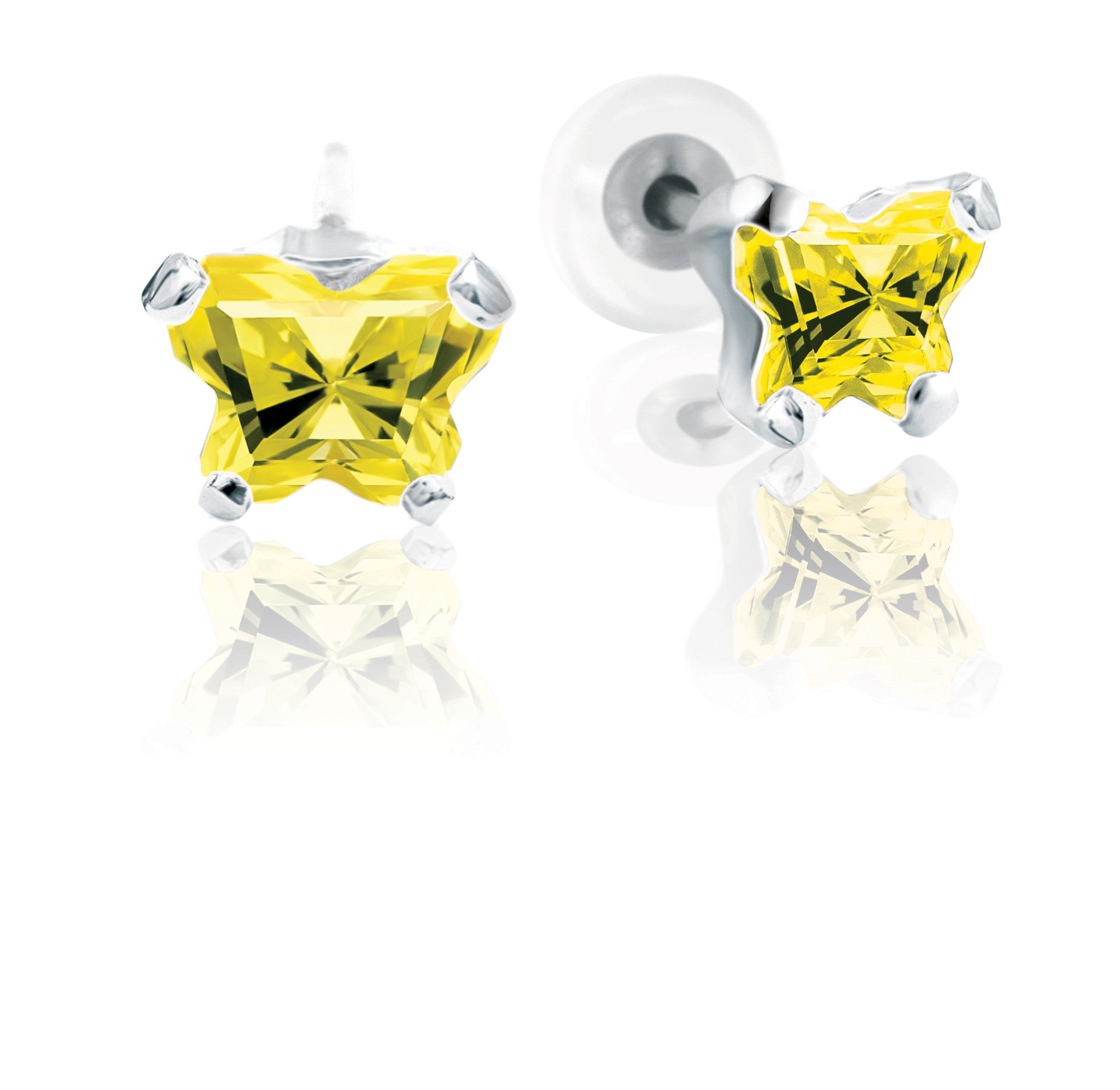 Boucle d'oreille BFLY en argent