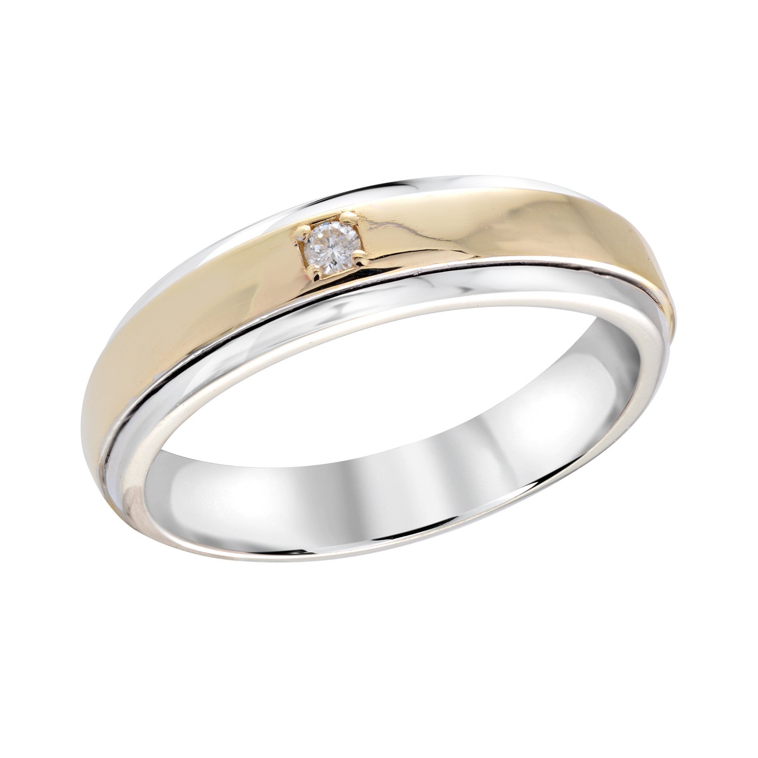 Jonc à diamant pour homme