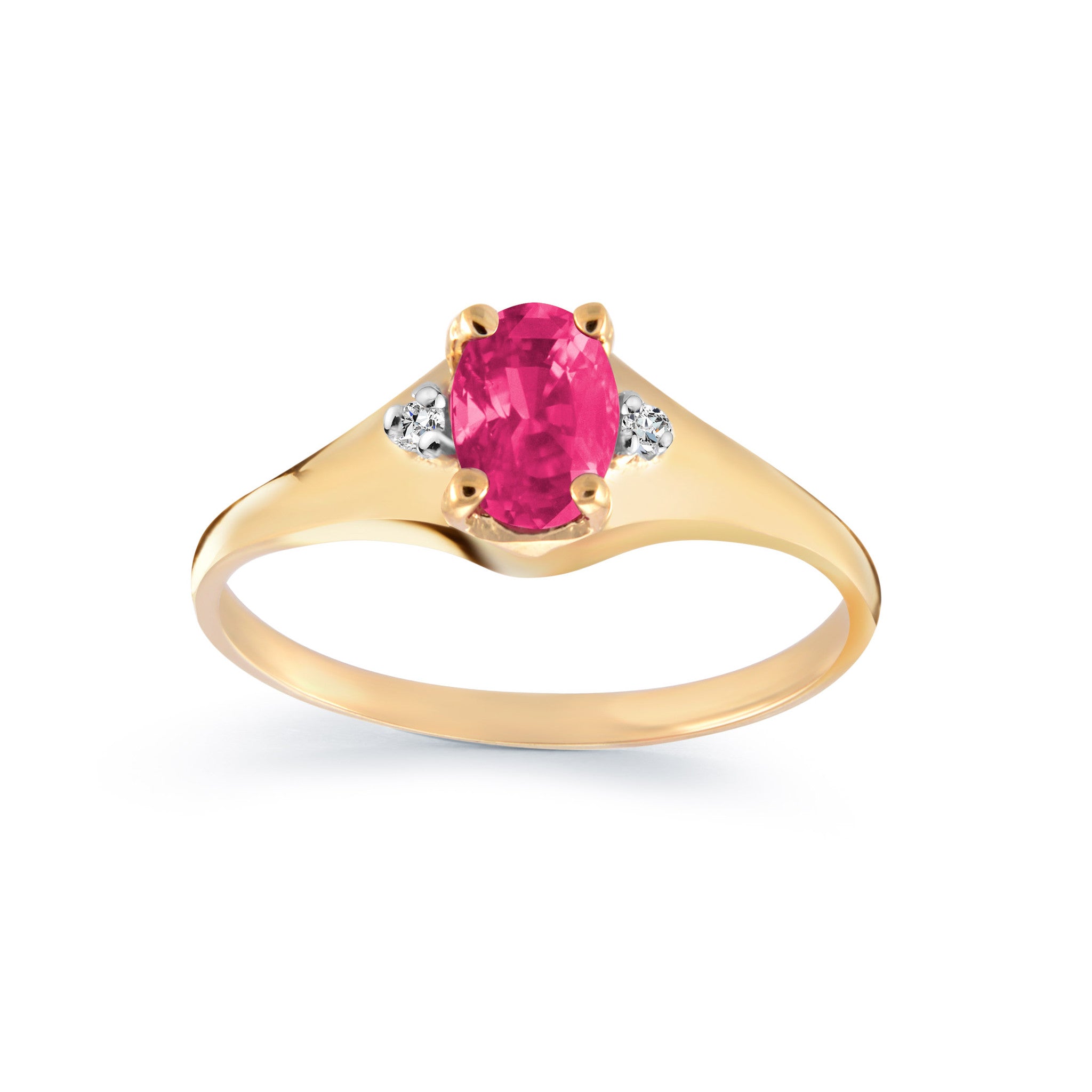 Bague à rubis et diamants