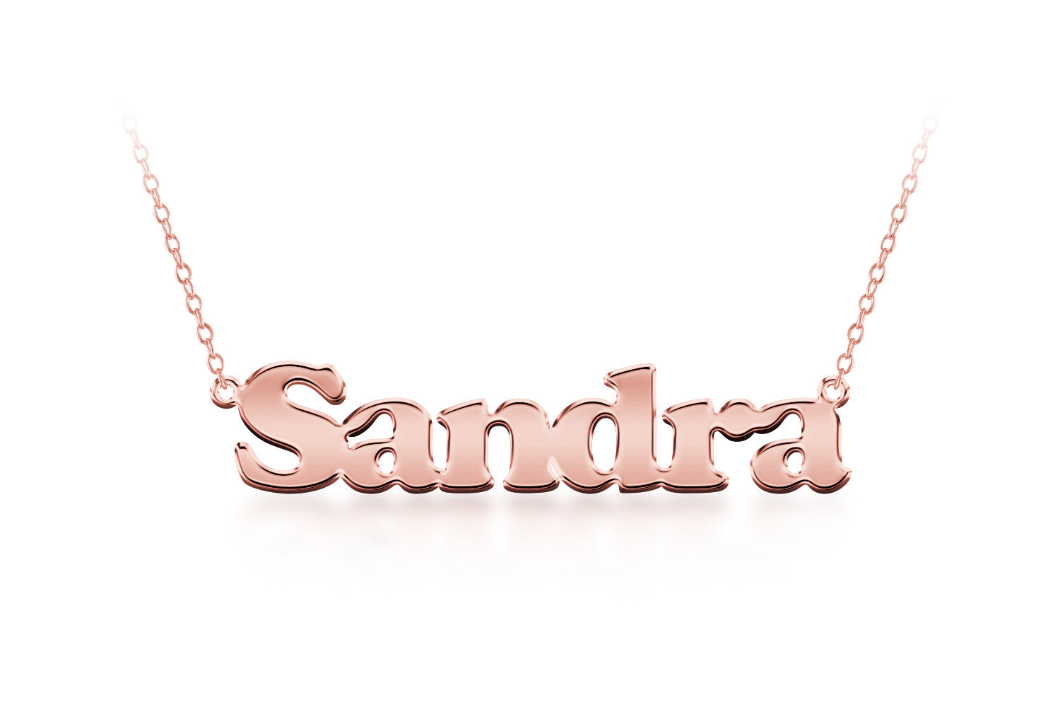 Collier 'NOM' en or rose