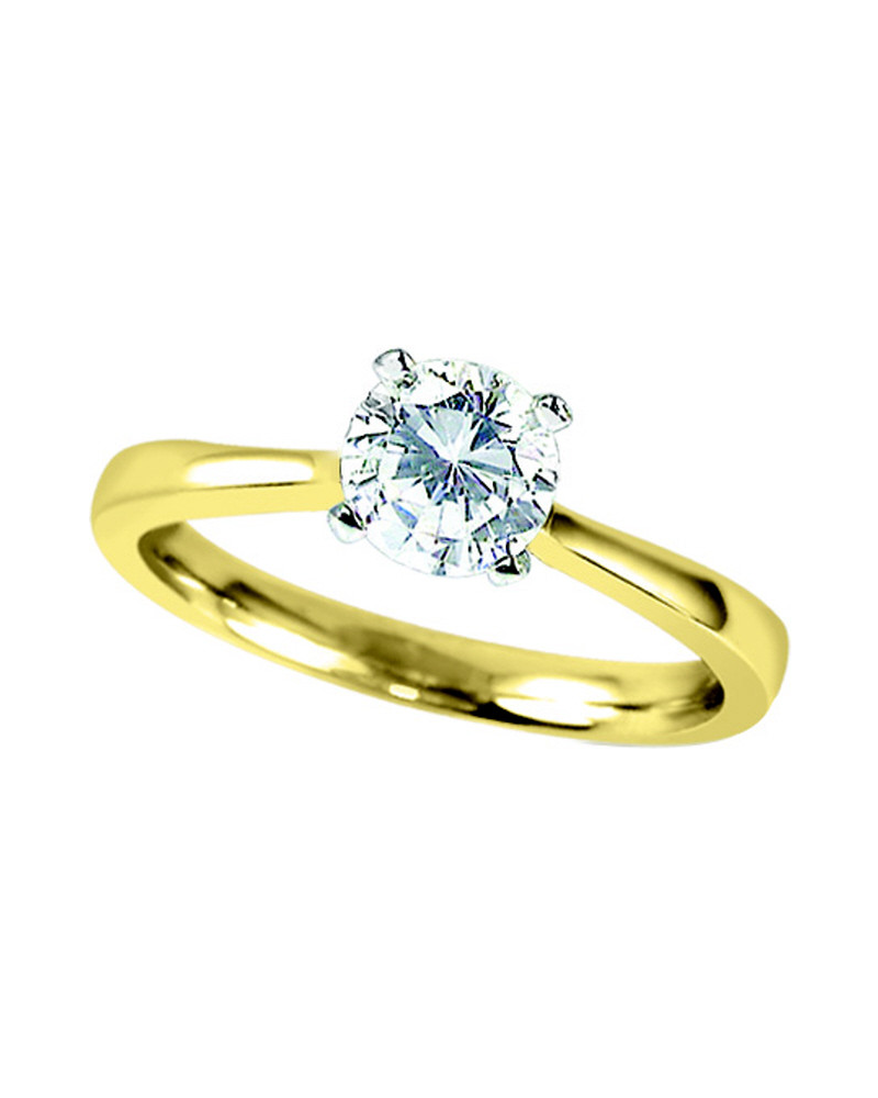 Bague à diamant solitaire diamant Canadien CFJ-9020 ou 9829