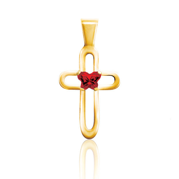 Croix en or Bfly