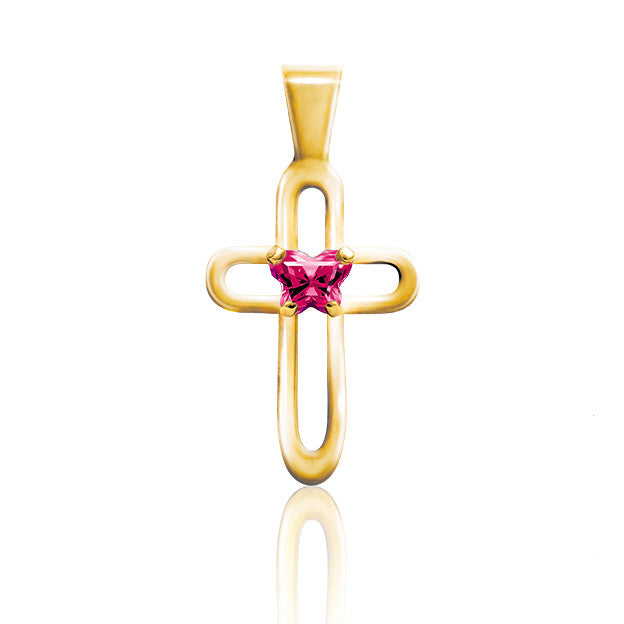 Croix en or Bfly