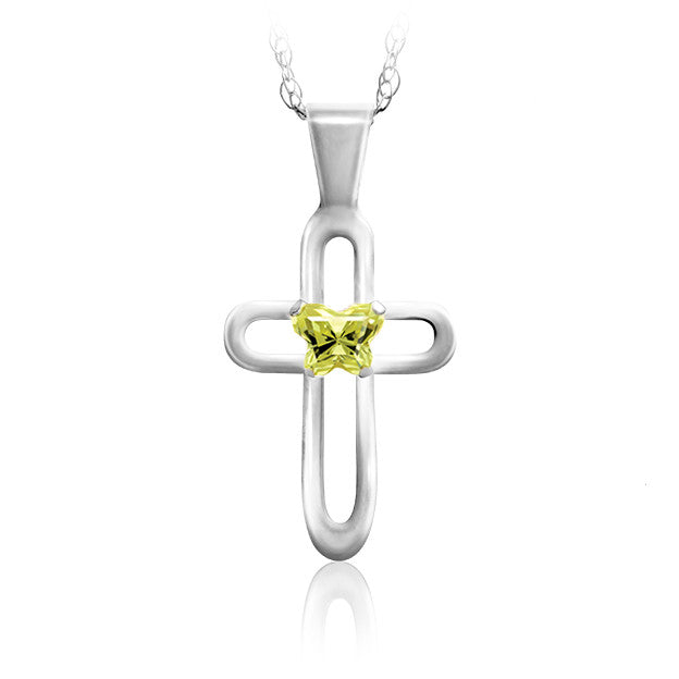 Croix en argent Bfly