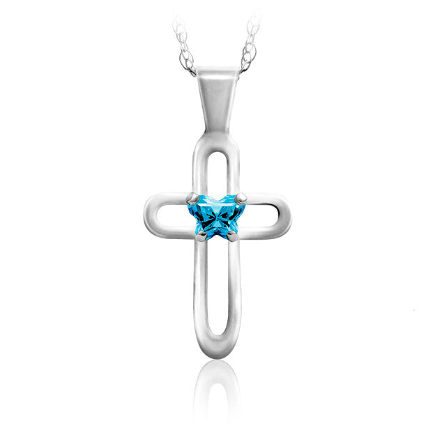 Croix en argent Bfly