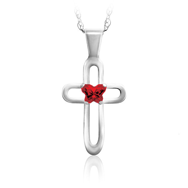 Croix en argent Bfly