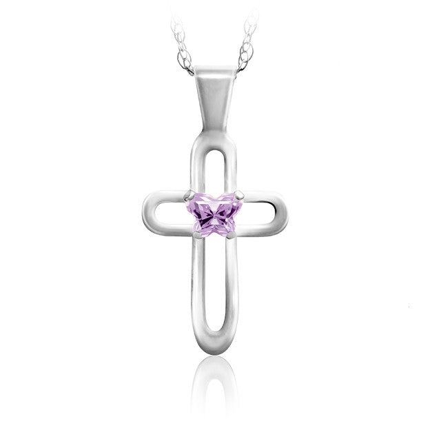 Croix en argent Bfly