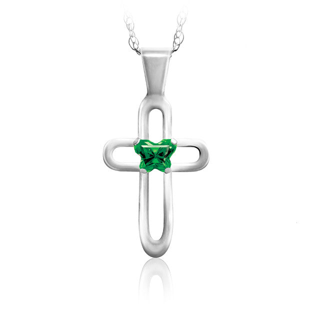 Croix en argent Bfly