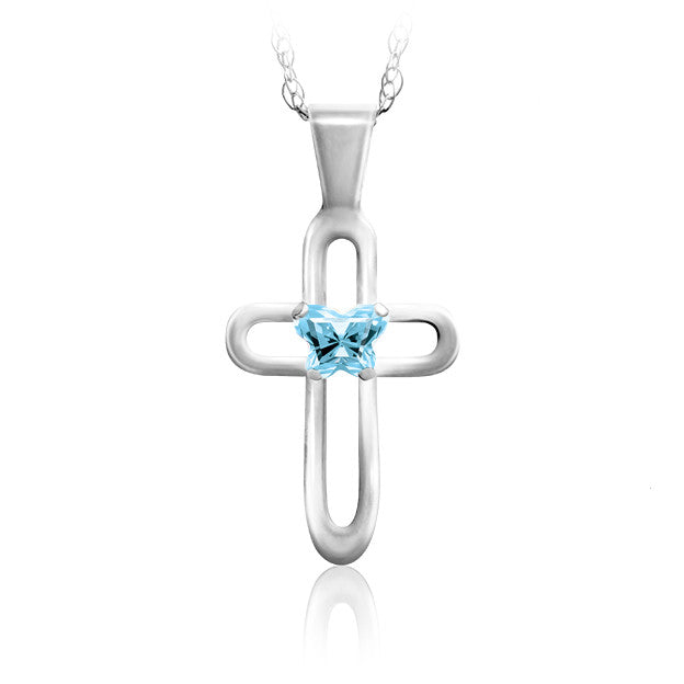 Croix en argent Bfly
