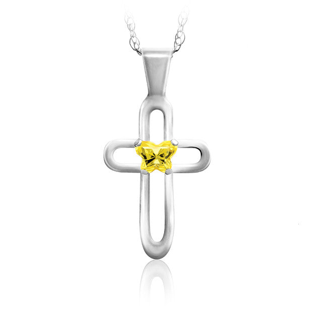 Croix en argent Bfly