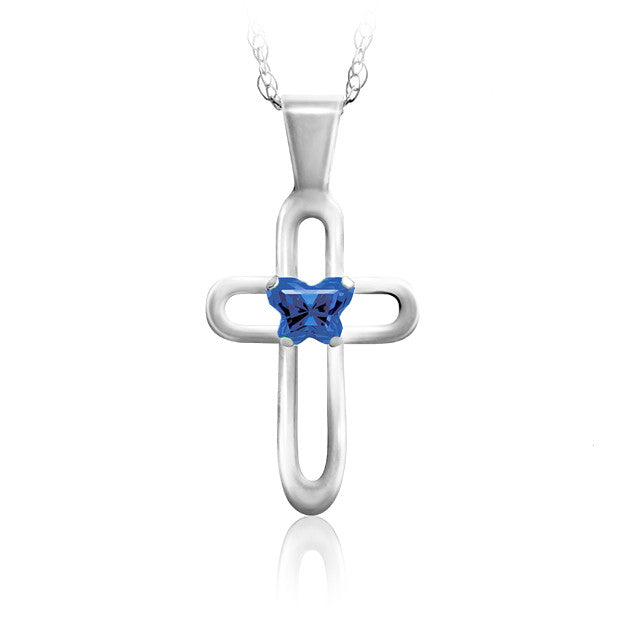 Croix en argent Bfly