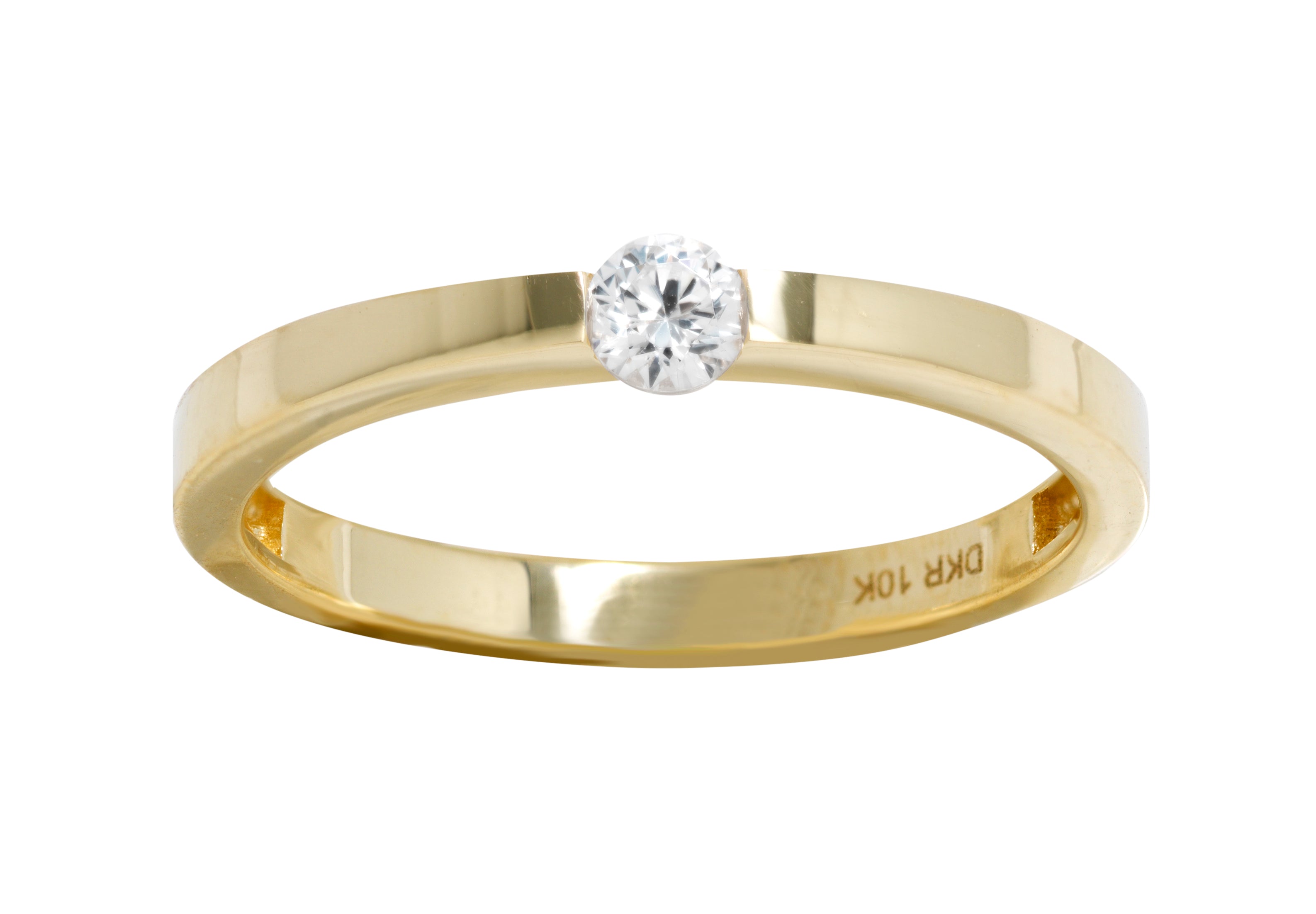 Jonc bague en or jaune F48