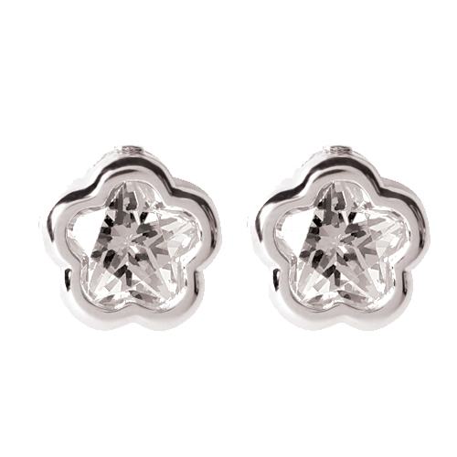 Boucle d'oreille FLORA en argent