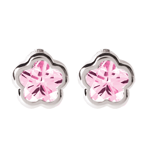 Boucle d'oreille FLORA en argent