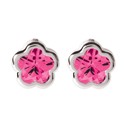 Boucle d'oreille FLORA en argent