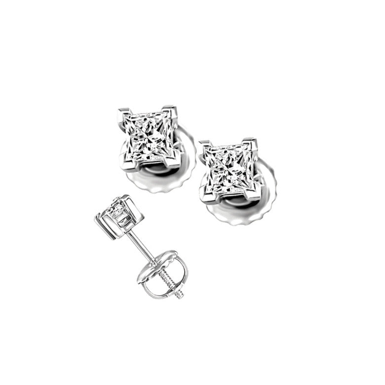 boucles à diamants Princess