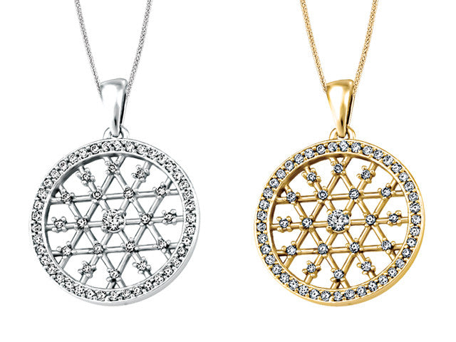 Pendentif en or à diamants