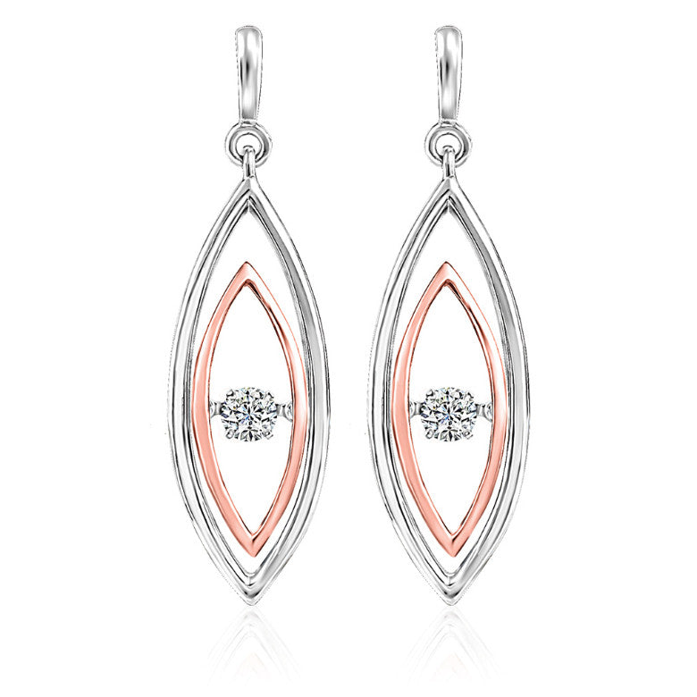 Boucles à diamants ''Love in Motion''