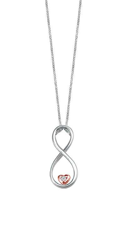Pendentif à diamant'' Infinité''