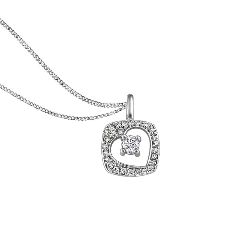 Pendentif Cœur à diamants