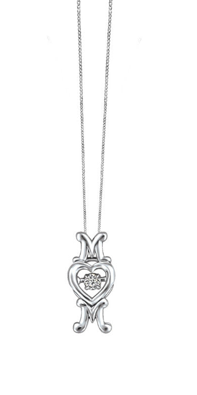 Pendentif à diamant'' Love in Motion''