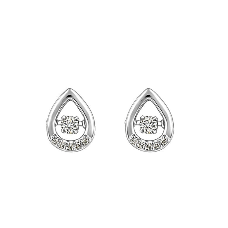 Boucles à diamants'' Love in Motion''