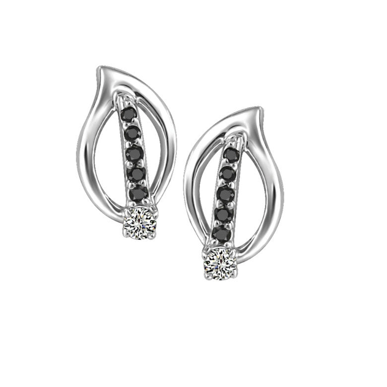 Boucles à diamants noirs