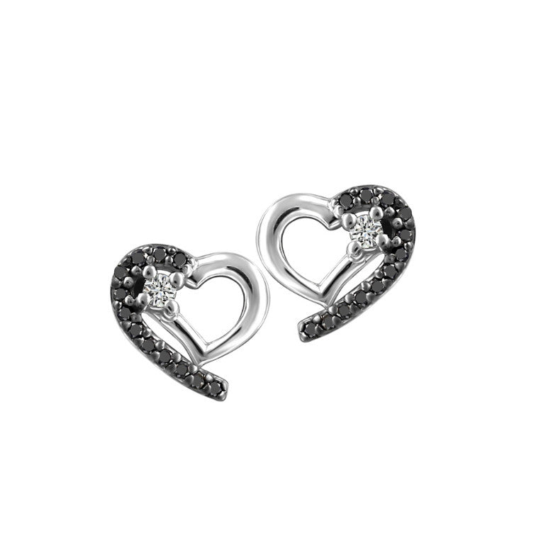 Boucles à diamants noirs