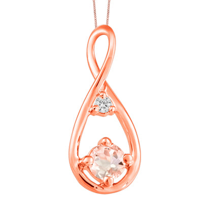 Pendentif avec pierre Morganite