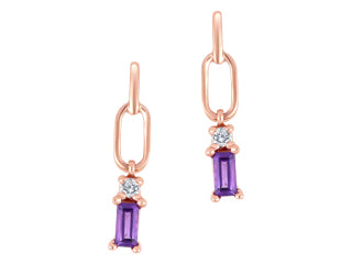 Pendentif et boucle améhyste FIG3063