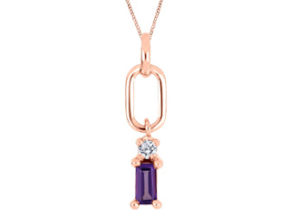 Pendentif et boucle améhyste FIG3063