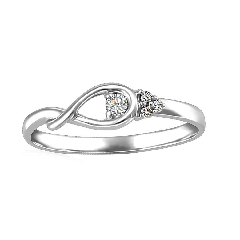 Bague à diamant''Infinité''