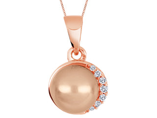 Boucle et pendentif perles noirG2930